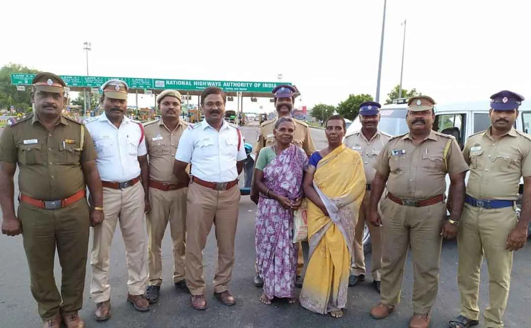 police saves teacher